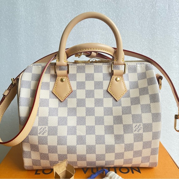 Louis Vuitton Speedy  25 bandouliere azur - Picture 1 of 9